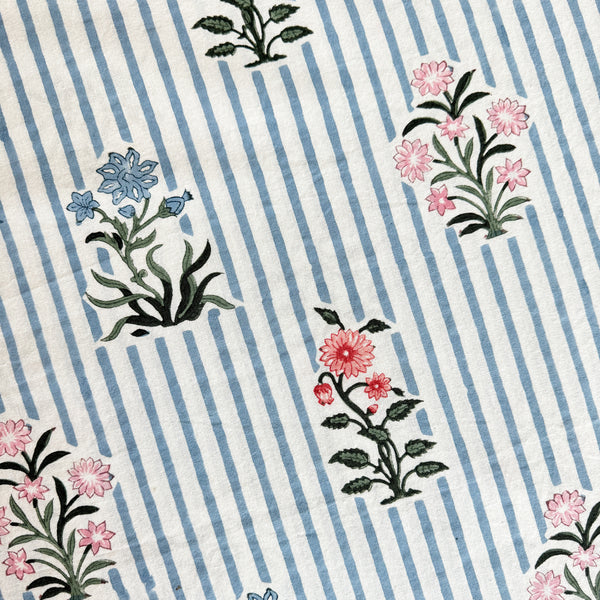 Blue Jodhpur Stripe Tablecloth