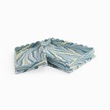 Marbled Rectangle Scallop Tray Set