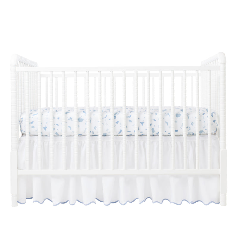 Boone Blue Crib Sheet