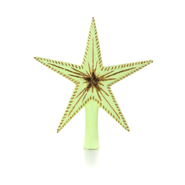 Neon Yellow Star Tree Topper