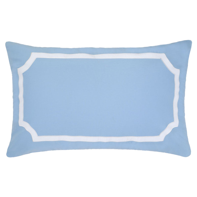 Cornflower Blue Border Shams
