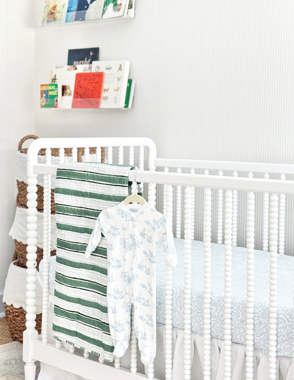 Martha Baby Quilt, Green
