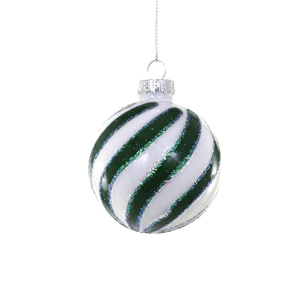 Bright Swirl Stripe Ornament