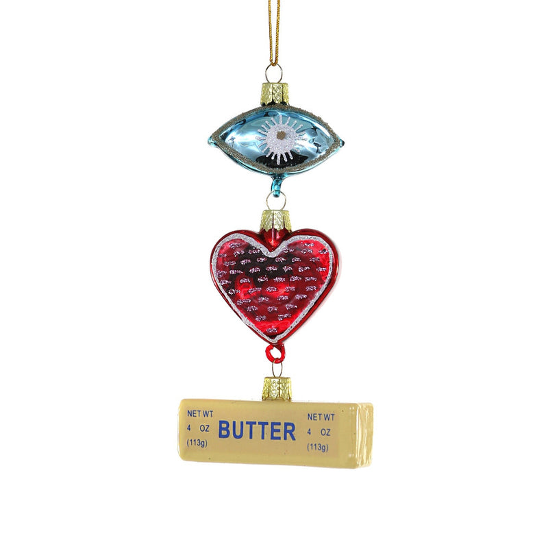 I Heart Butter Ornament