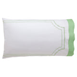 Green Block Border Shams