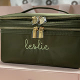 Travel Shelby Green Train Case