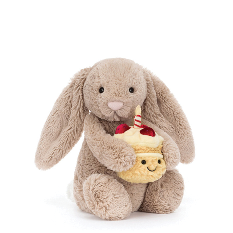 Jellycat Bashful Beige Birthday Bunny