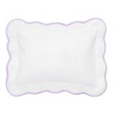 Lilac Pique Scallop Bedding