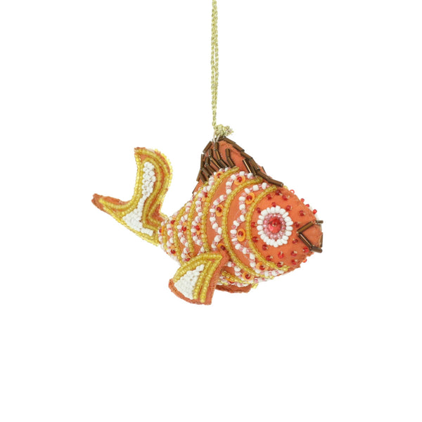 Beaded Fish Ornament