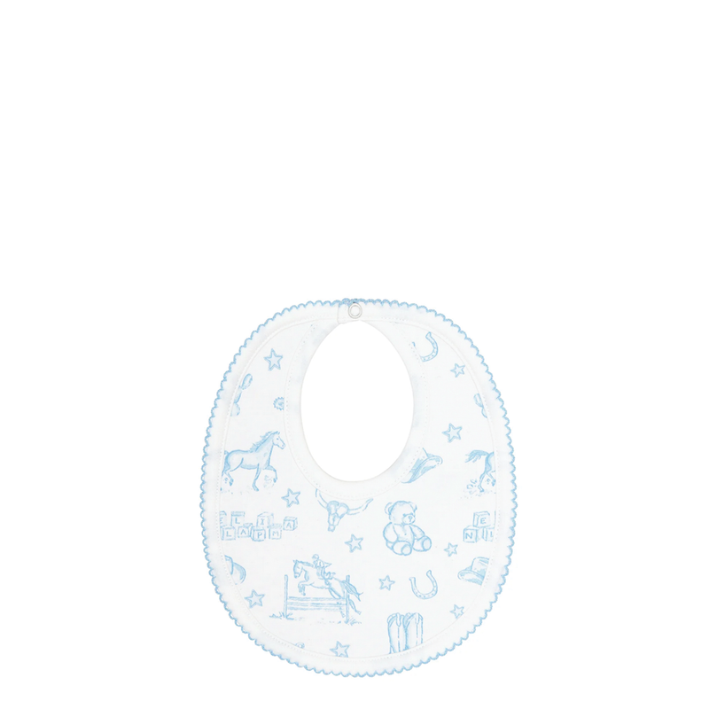 Blue Lone Star Toile Baby Collection