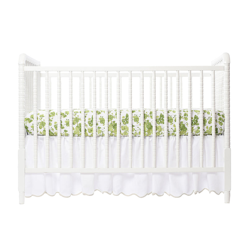 Ouisie Green Crib Sheet