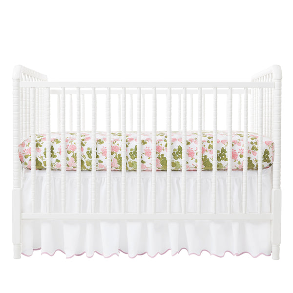 Ouisie Pink Crib Sheet