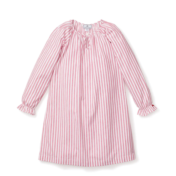 Kid's Antique Red Ticking Stripe Nightgown