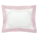 Pink Block Border Shams