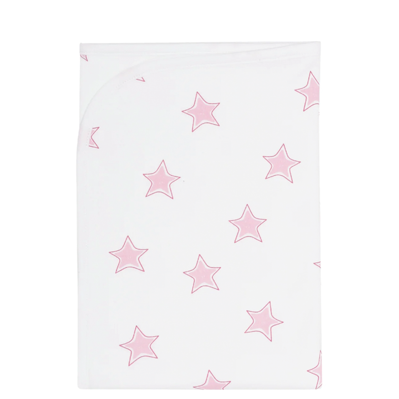 Pink Stars Baby Blanket