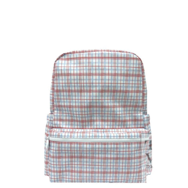 Red Plaid Backpacker
