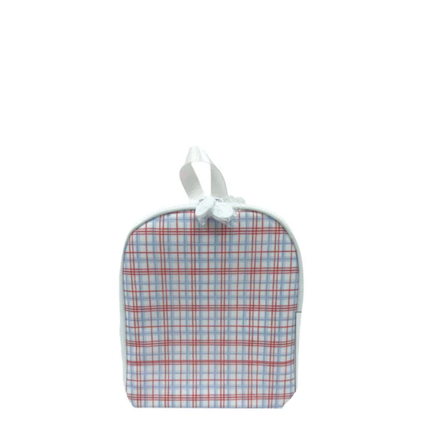 Red Plaid Lunch Bag