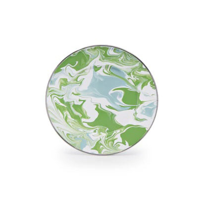 Green & Blue Marbled Enamelware