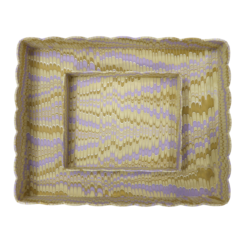 Marbled Scallop Tray Set