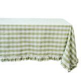 Gingham Ruffle Tablecloth