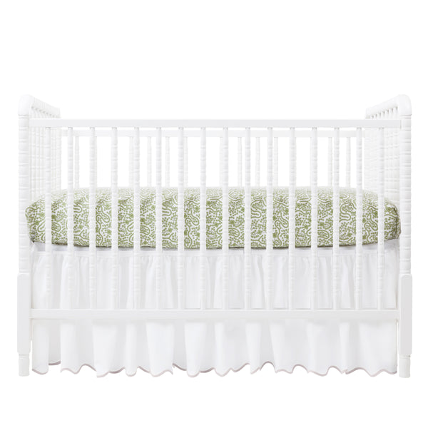 Shelby Green Crib Sheet