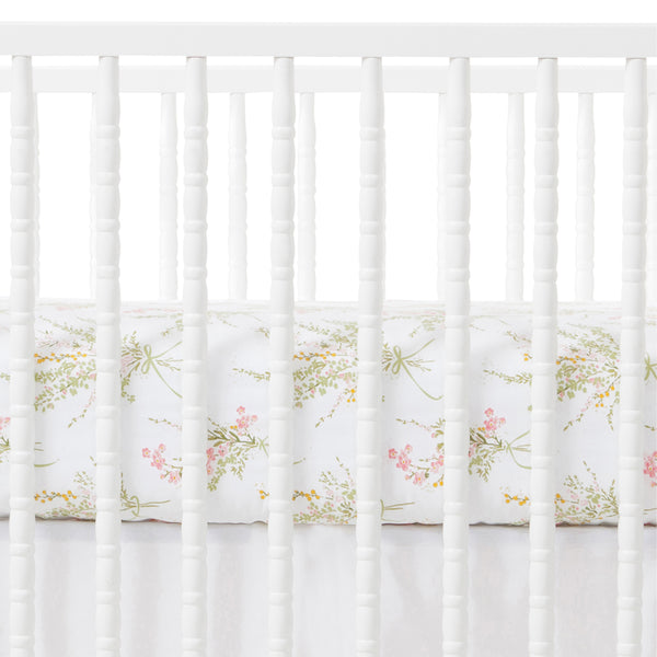 Truvy Pink Crib Sheet