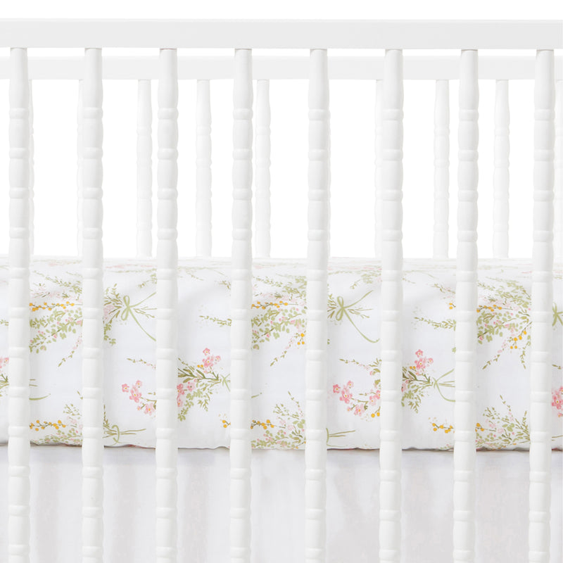 Truvy Pink Crib Sheet