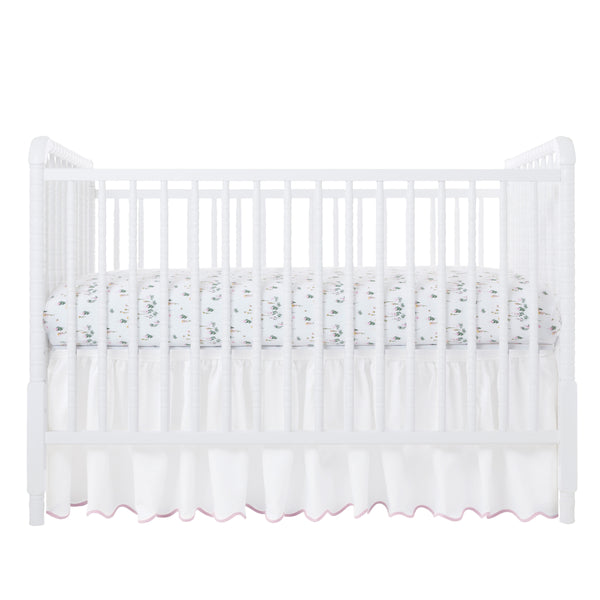 Wimberley Pink Crib Sheet