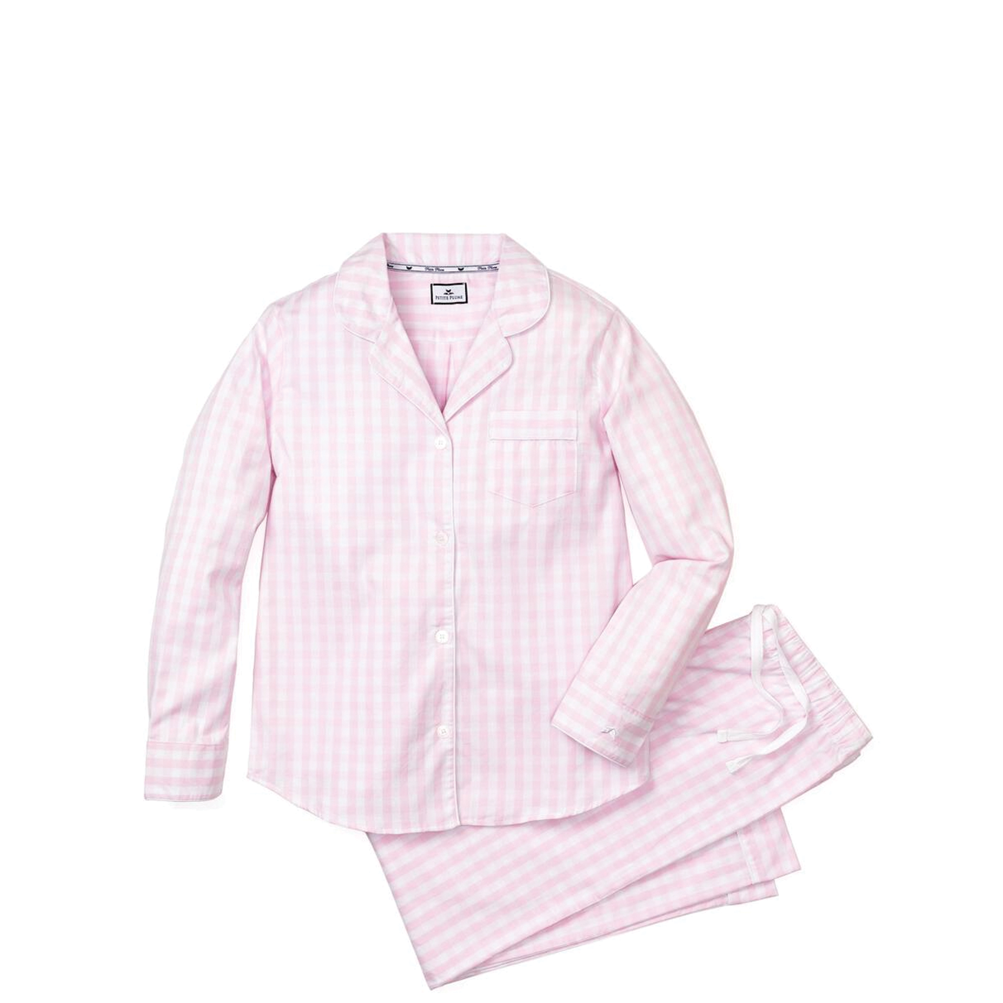 Women's Pink Gingham Pajama Set Biscuit Home
