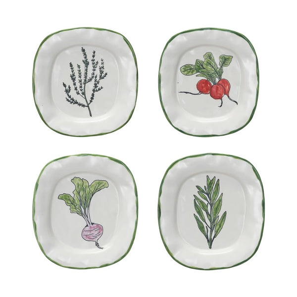 Stoneware Vegetable/Herb Plate