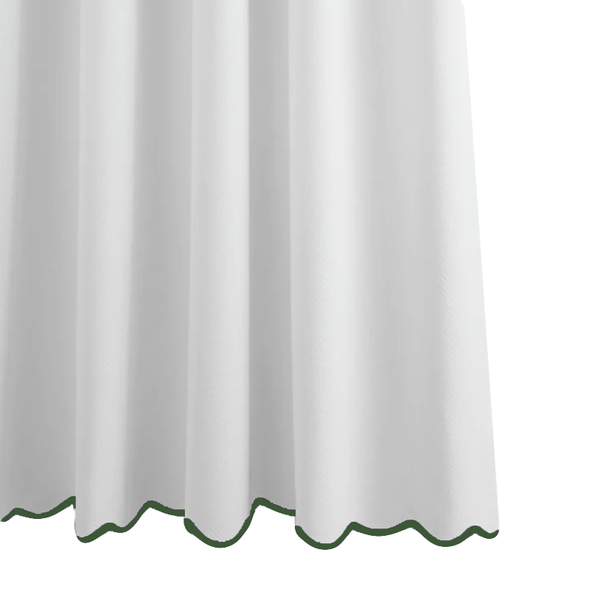Hunter Green Somerset Scallop Shower Curtain