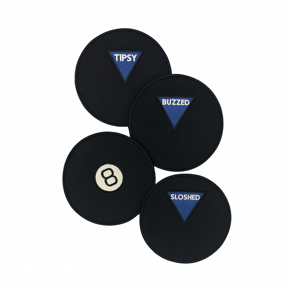 Magic 8 Ball Cocktail Napkins, set of 4