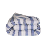 Martha Stripe Quilt Blue