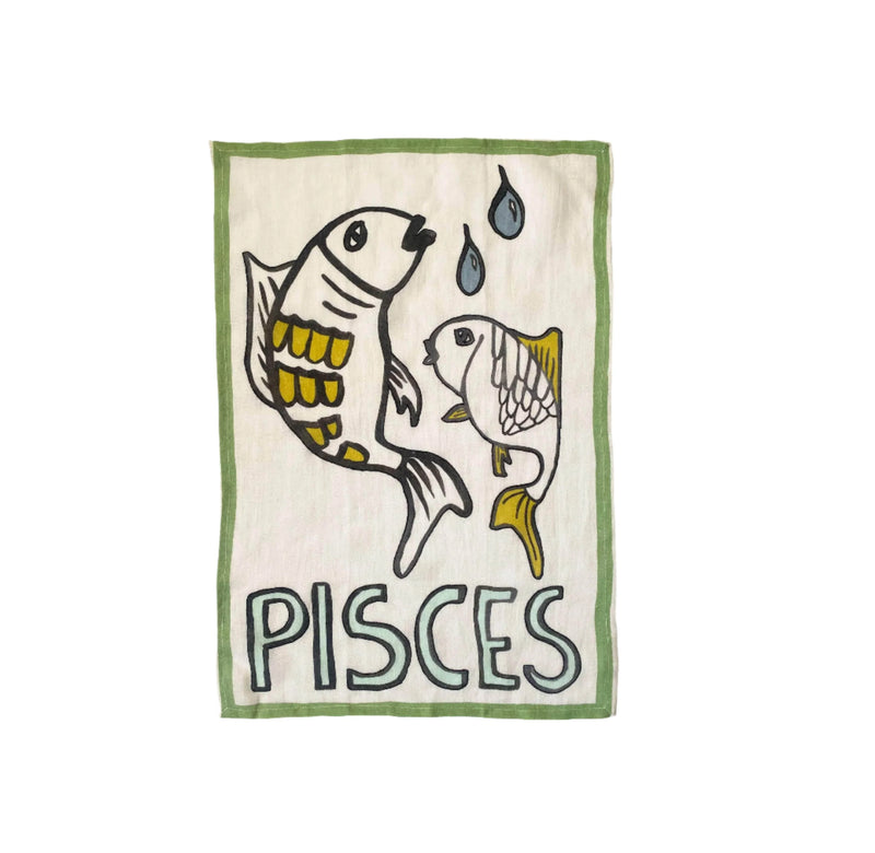 Zodiac Tea Towel