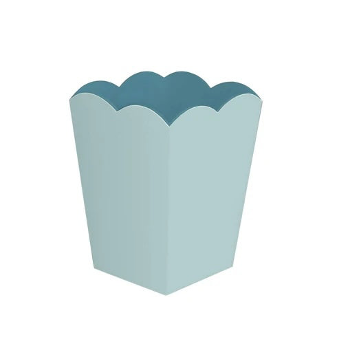 Scallop Lacquered Wastepaper Basket