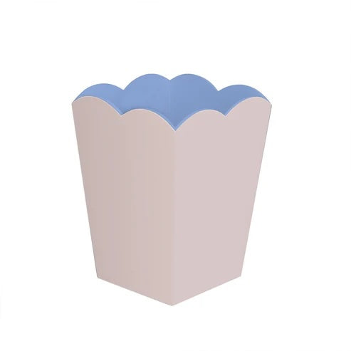 Scallop Lacquered Wastepaper Basket