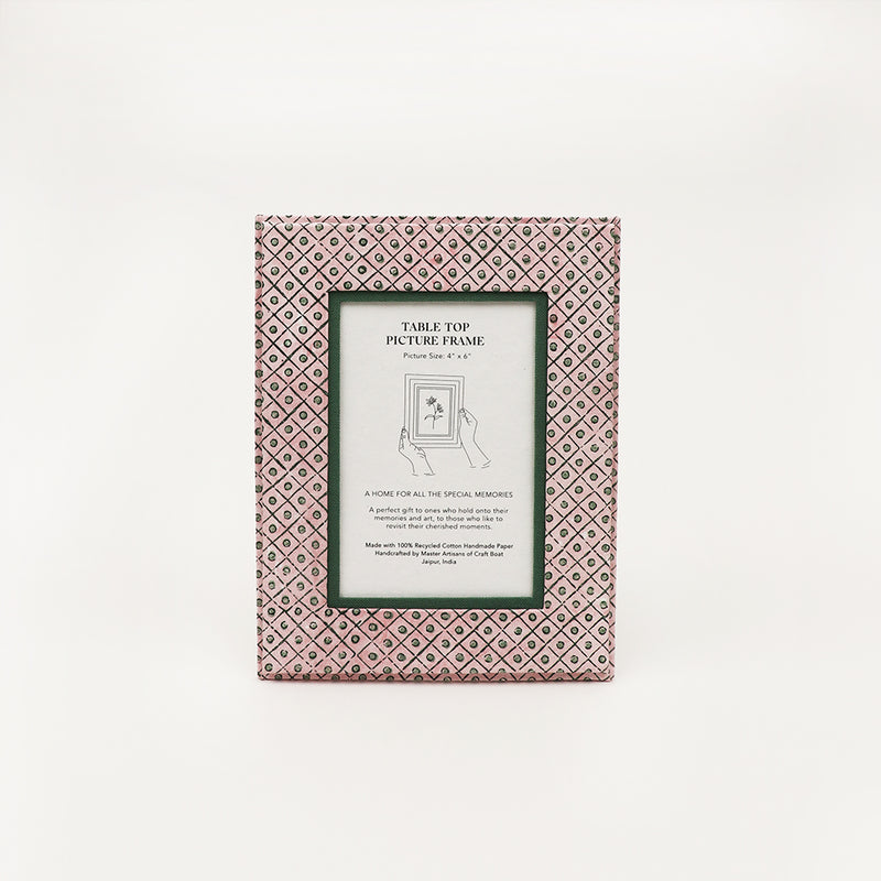 Dot & Grid Picture Frame, 4x6