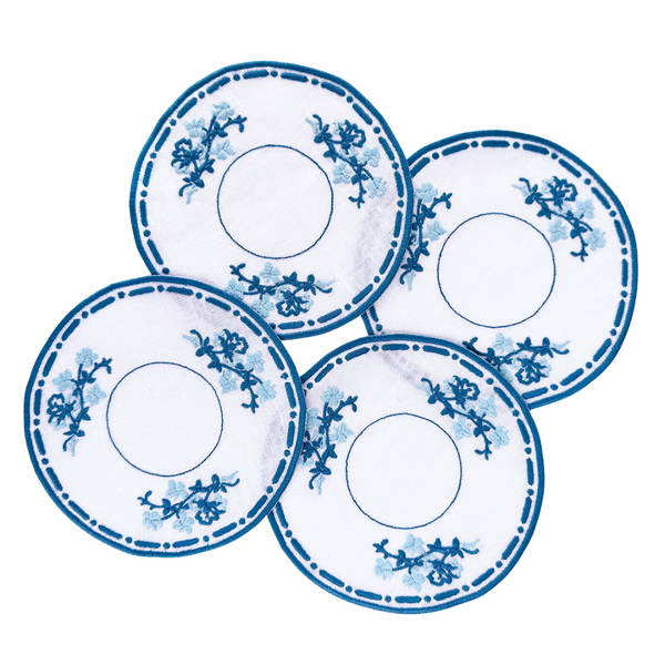 Willowware Cocktail Napkins, set of 4