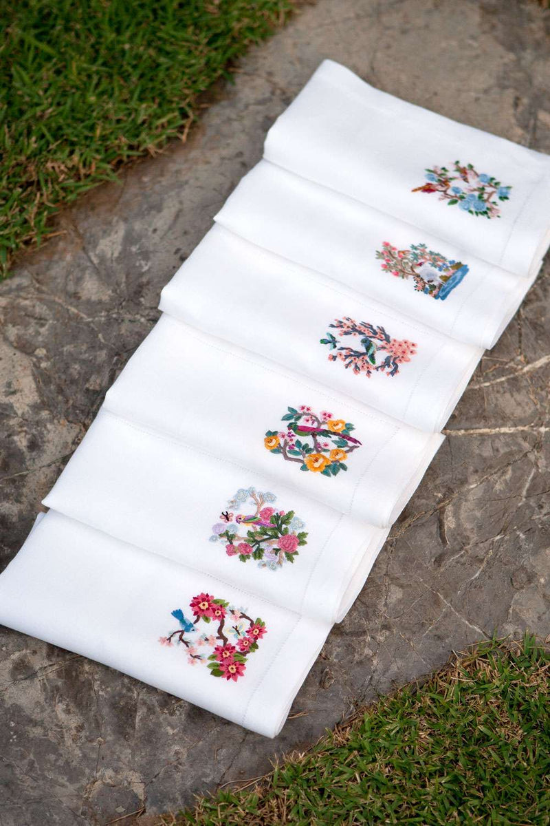 Bird Dinner Napkins, set of 6