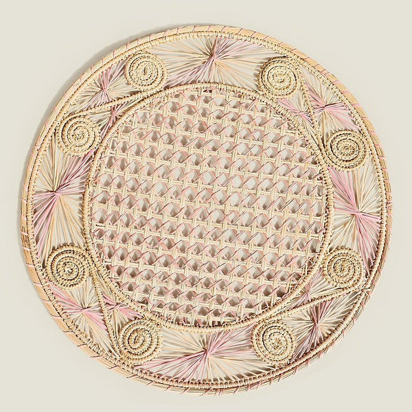Sandra Woven Placemat, Rose Pink