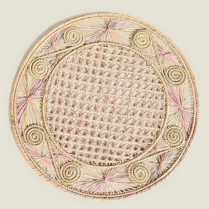Sandra Woven Placemat, Rose Pink