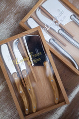 Olive Wood Cheese Knife Set
