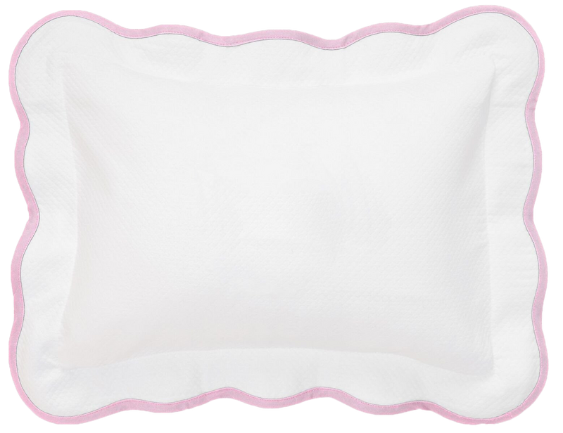Pink Pique Scallop Bedding