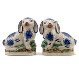 Pair of Staffordshire Bunnies