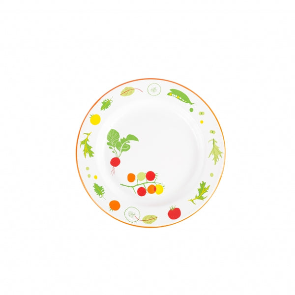 Vegetables Enamelware Dinner Plate
