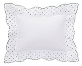 Hunter Green Swiss Dot Shams