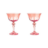 Colorful Coupe Glass, set of 2