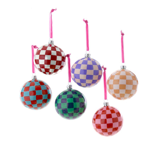 Checkered Bauble Ornament