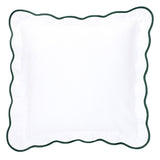 Hunter Green Pique Scallop Bedding