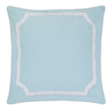 Pale Blue Border Shams